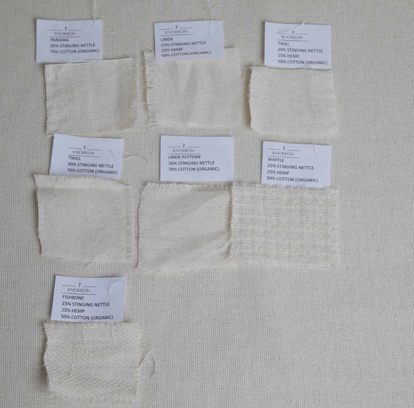 Knokkon fabric samples